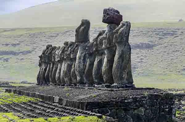 58 - Chile - isla de Rapa Nui o Pascua - Ahu Tongariki